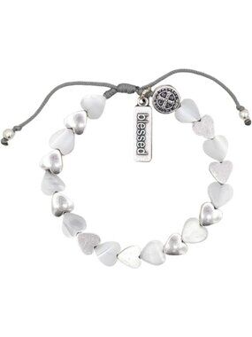 Handwoven Beaded Bracelet - Symbol of Friendship, Faith & Sisterhood, St.